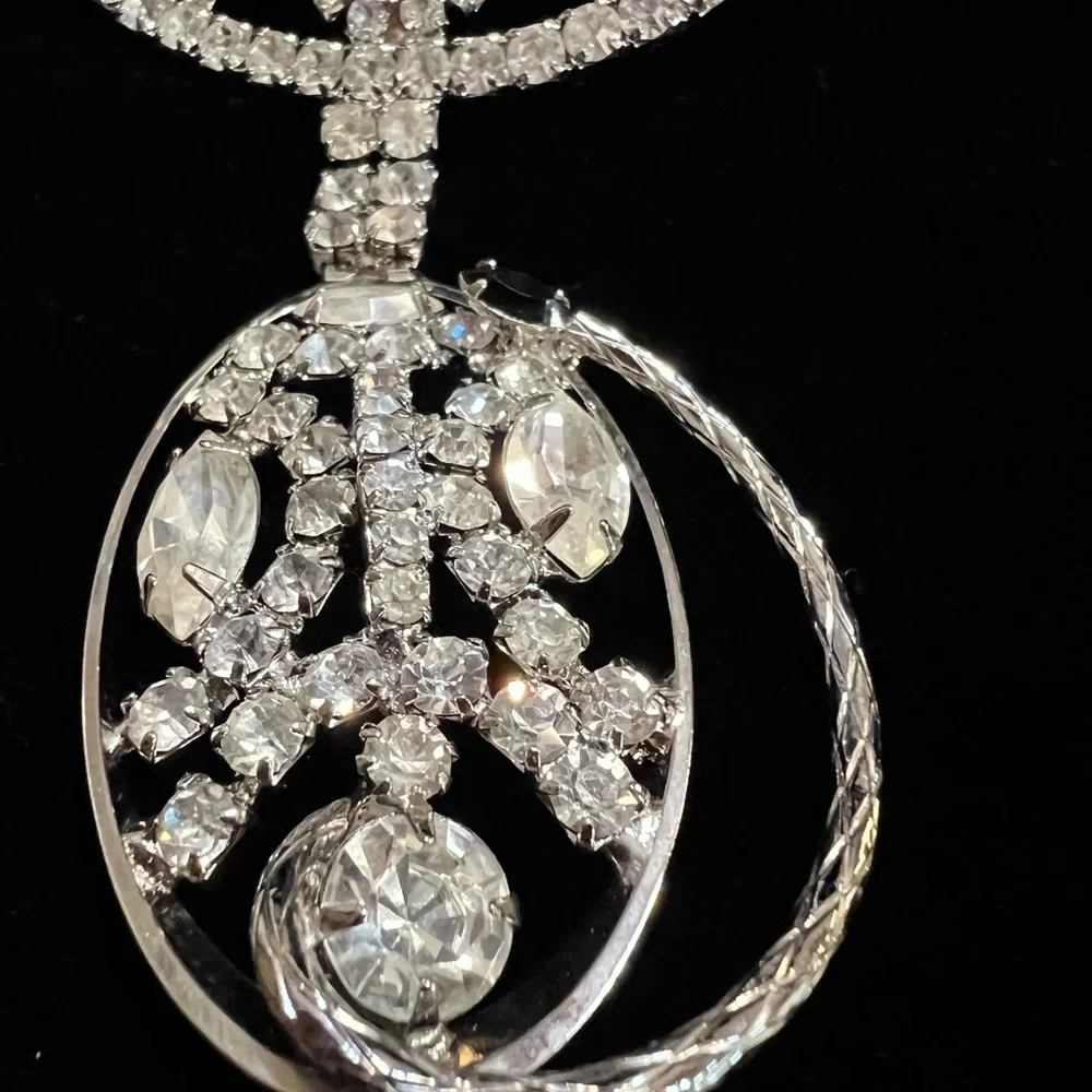 Vintage Rhinestone Silver color Cat - Picture 6 of 8